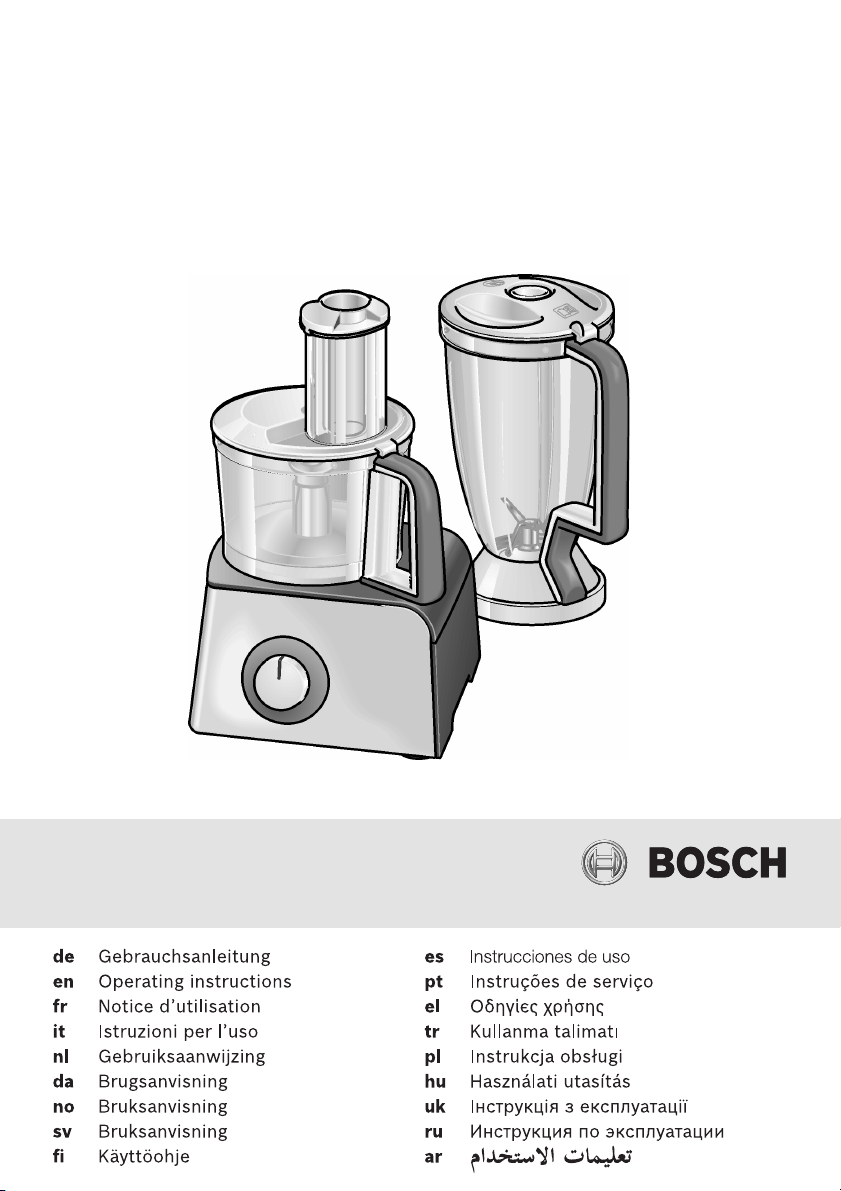 User Manual Bosch MCM4200 Processor MCM4 800 W | manualsFile
