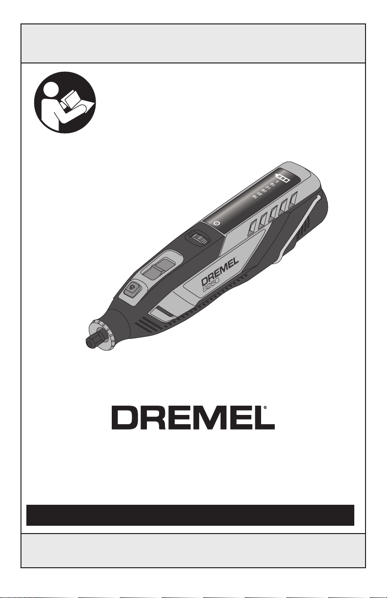 User Manual Dremel 8250-5 8250 12V Lithium-Ion Variable Spe