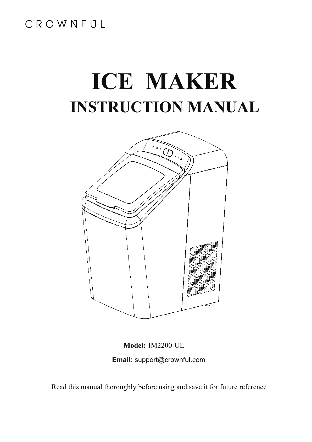 IM2200-UL Countertop Ice Maker - Black