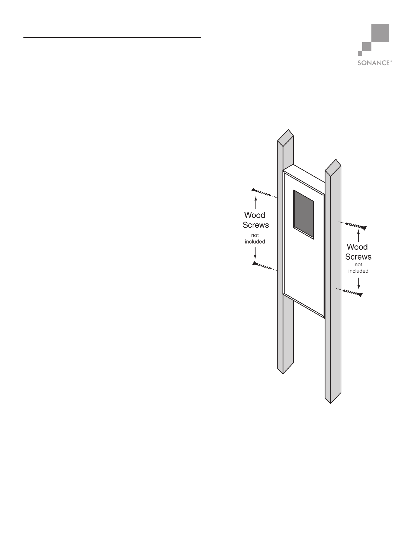 User Manual Sonance 91900 - 1 pages | manualsFile