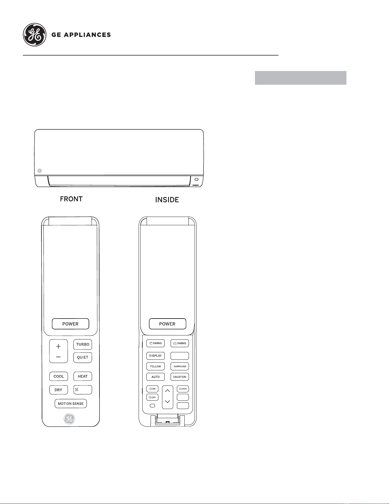 User Manual GE - General Electric GS12WP2BEA - 24 pages | manualsFile