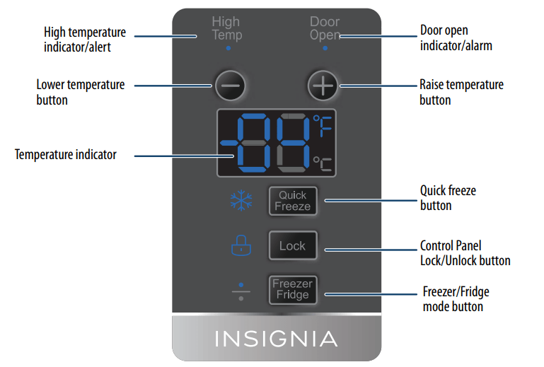 Insignia INSIGNIA NS-UZ14SS0 13.8 Cu. Ft. Garage Ready Convertible Upright  Freezer - Stainless steel - National Appliance Liquidators