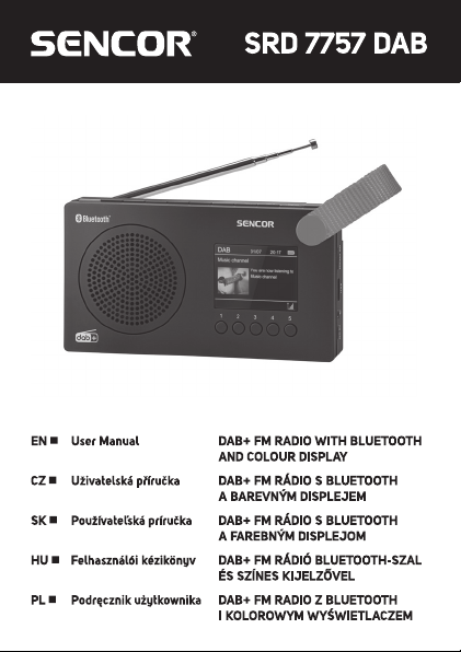 Digital Radio DAB+, SRD 7757BK