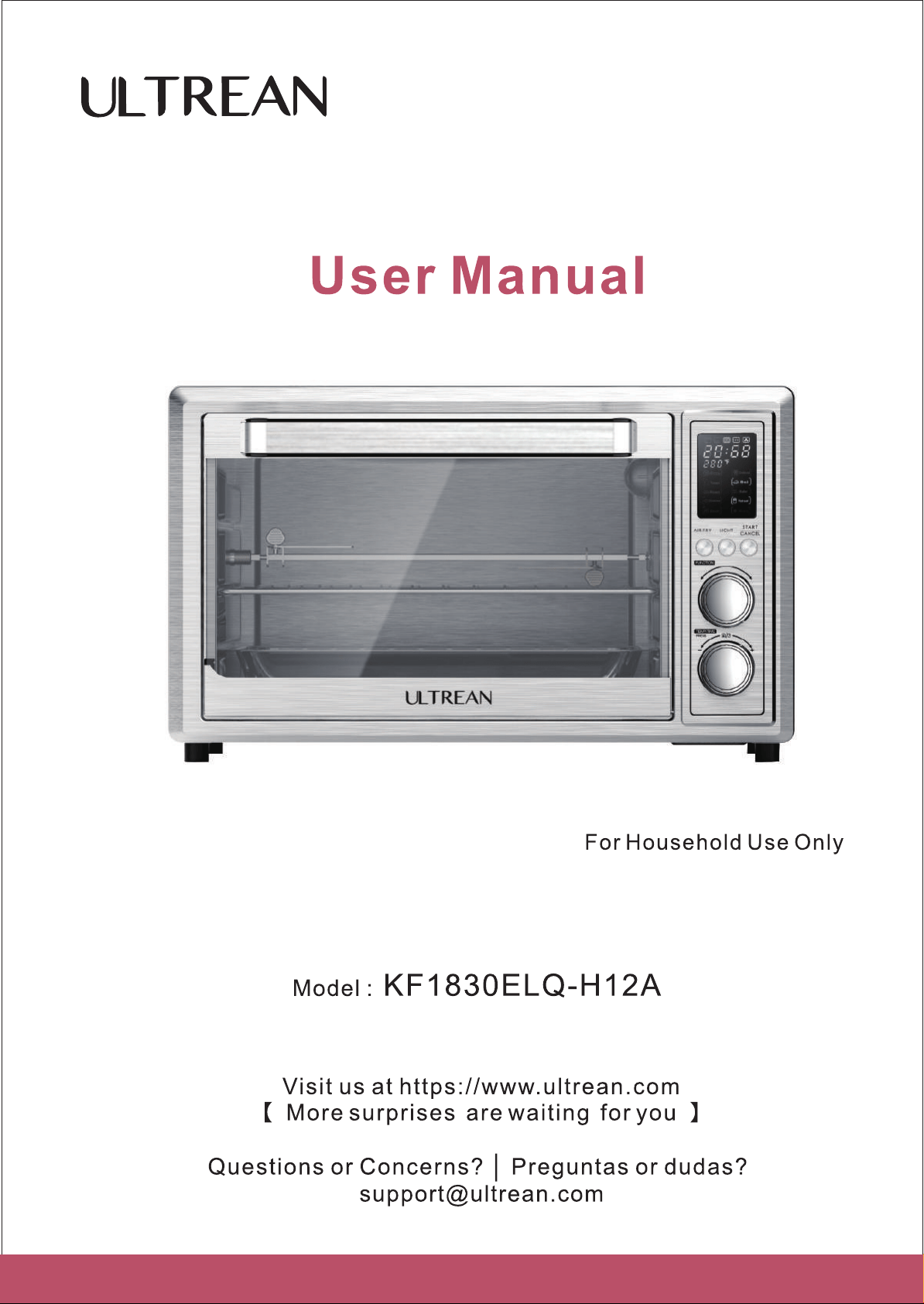 ULTREAN 32QT Toaster Oven FAQ – Ultrean
