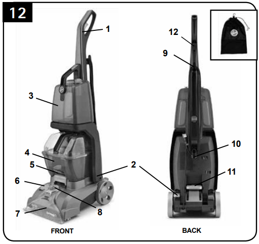 User Manual Hoover Fh50130 Turbo Scrub Carpet Cleaner Manualsfile