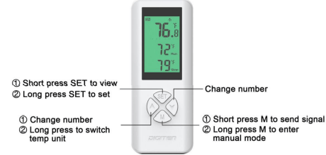 DIGITEN WTC200 Wireless Temperature Controller Programmable Thermostat