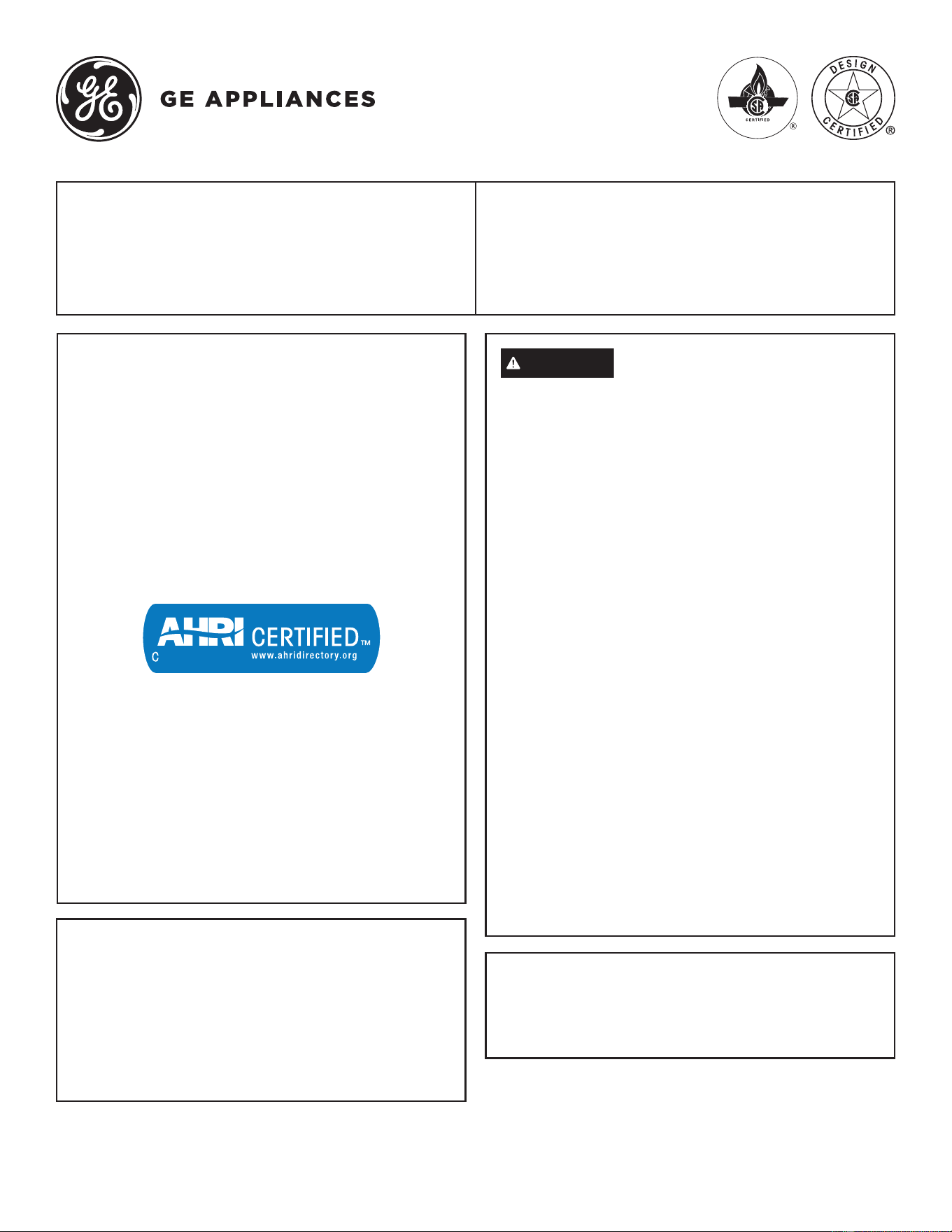 User Manual GE - General Electric NF96D070S4BR - 8 pages | manualsFile