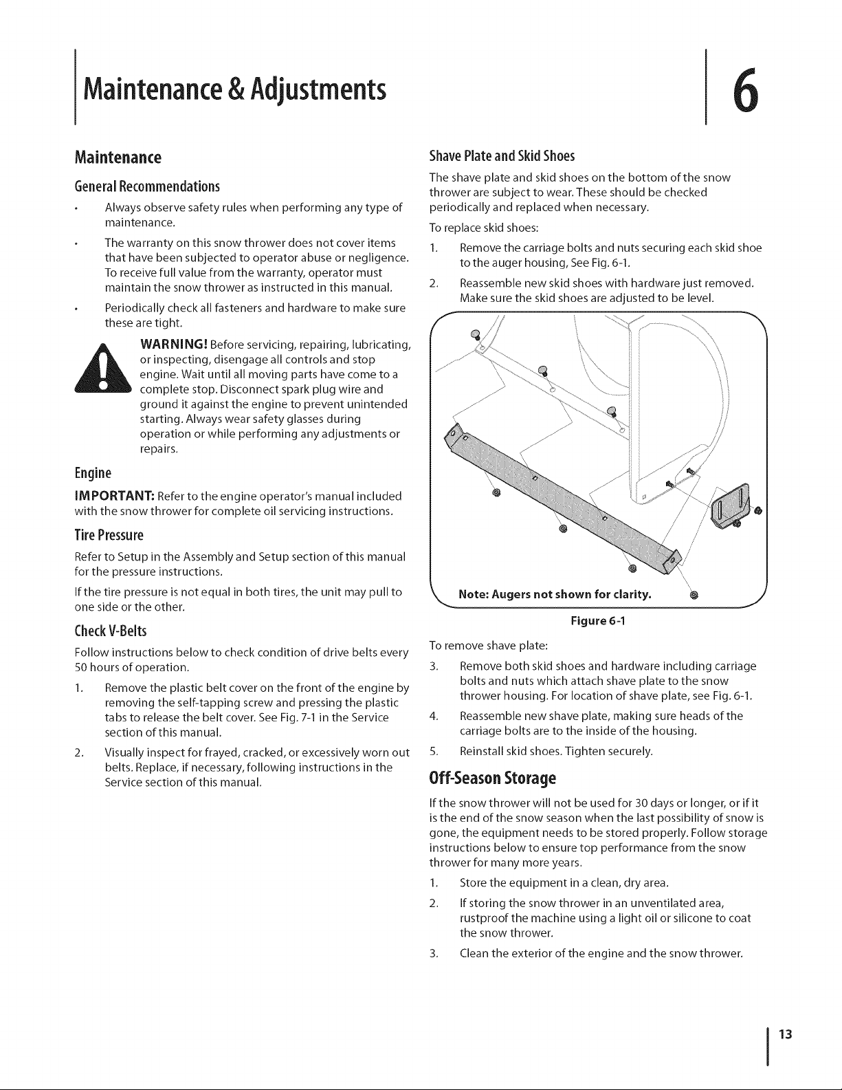 31A-32AD706 OPERATOR'S MANUAL - Page 13