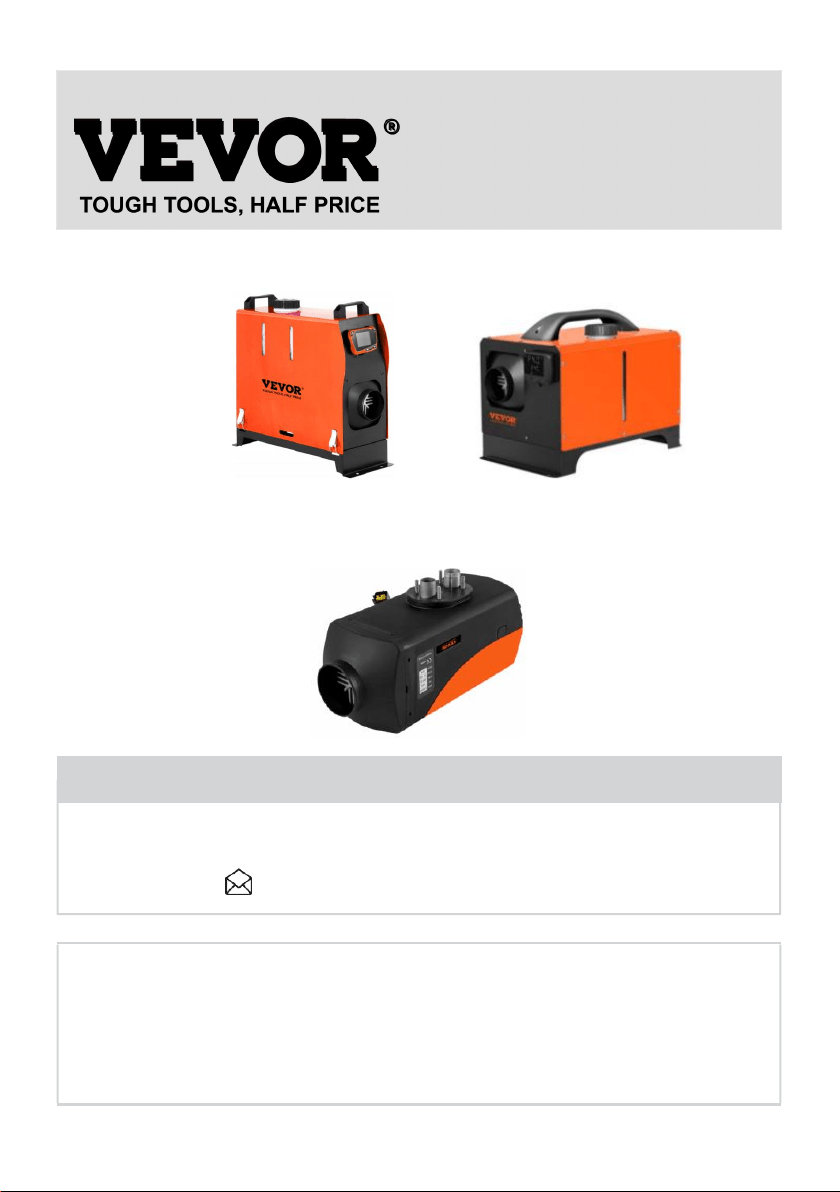 Vevor XMZD1 User Manual Page 2/22