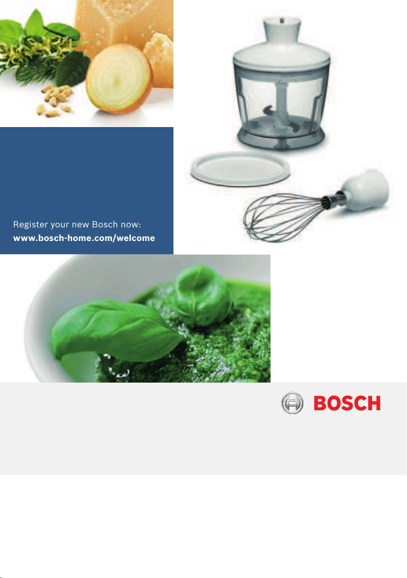 User manual Bosch CleverMixx Dip & Dressing MSM2623G (English - 124 pages)