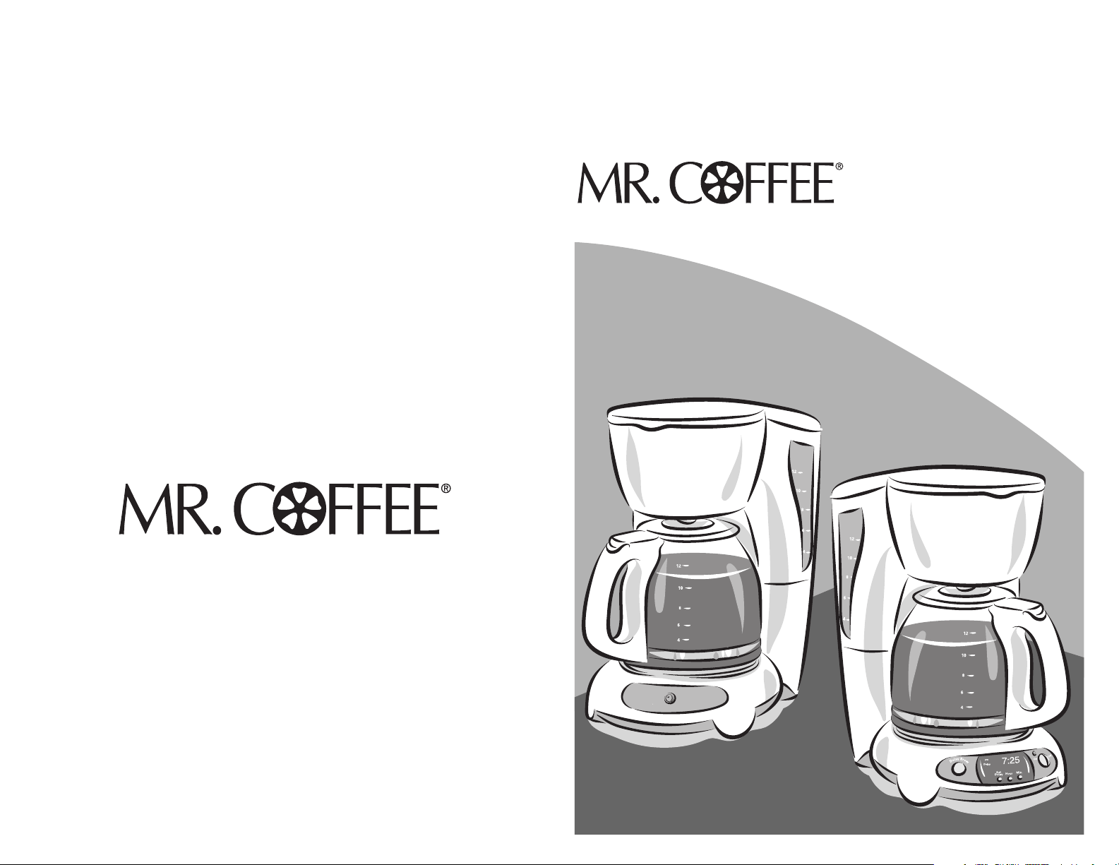 User manual Mr. Coffee JWX9 (English - 12 pages)