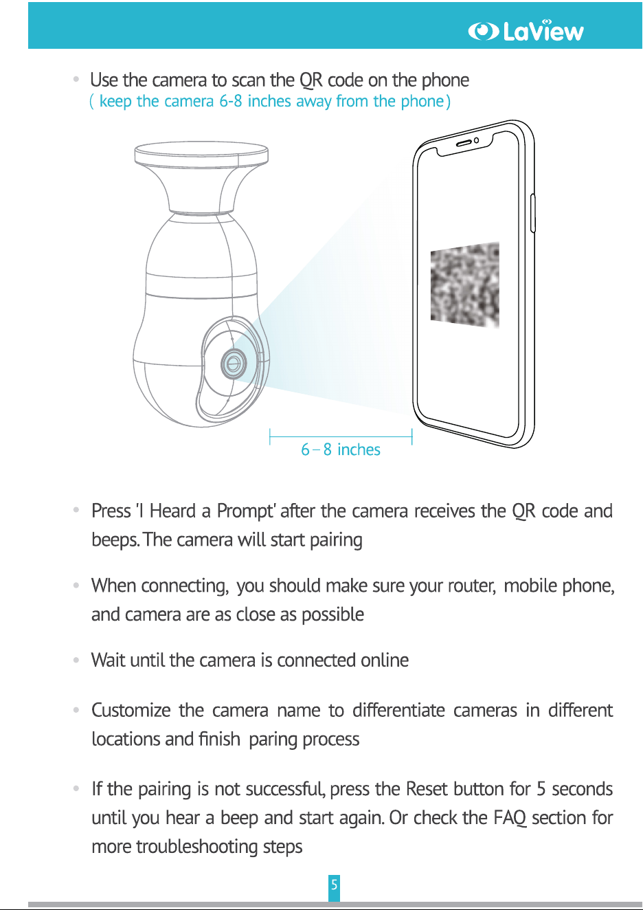 LaView ‎LV-PWL2-W Quick Start Guide - Page 7/18