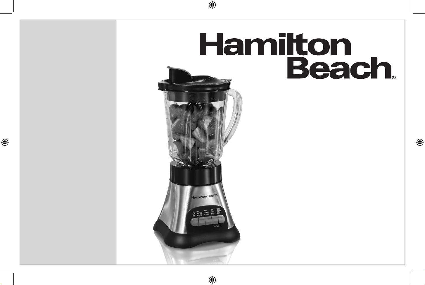 Hamilton Beach Wave Crusher Multi-Function Blender, 40 oz Glass Jar, Black,  58165 